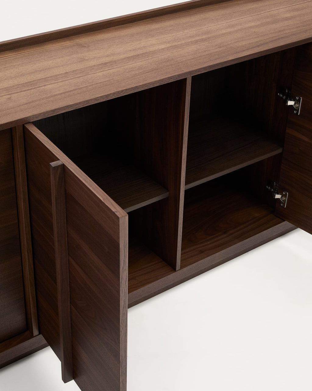 Japandi Sideboard Onix – Walnussfurnier, Dunkelbraun, 200 × 80 cm – weitere Ansicht
