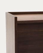 Japandi Sideboard Onix – Walnussfurnier, Dunkelbraun, 200 × 80 cm – weitere Ansicht