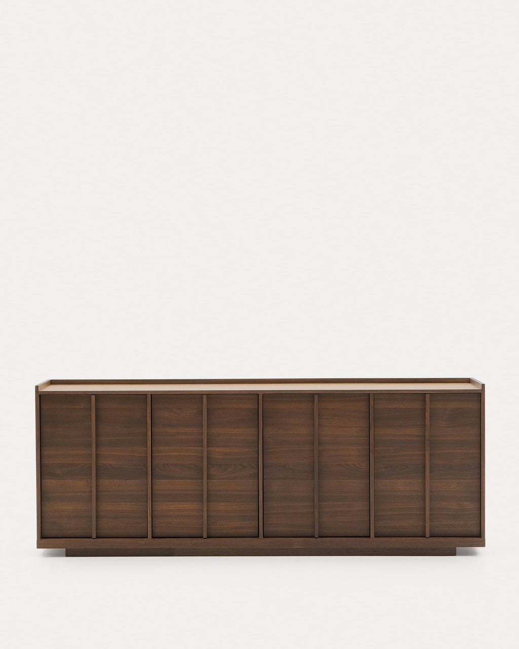 Japandi Sideboard Onix – Walnussfurnier, Dunkelbraun, 200 × 80 cm – Produktansicht
