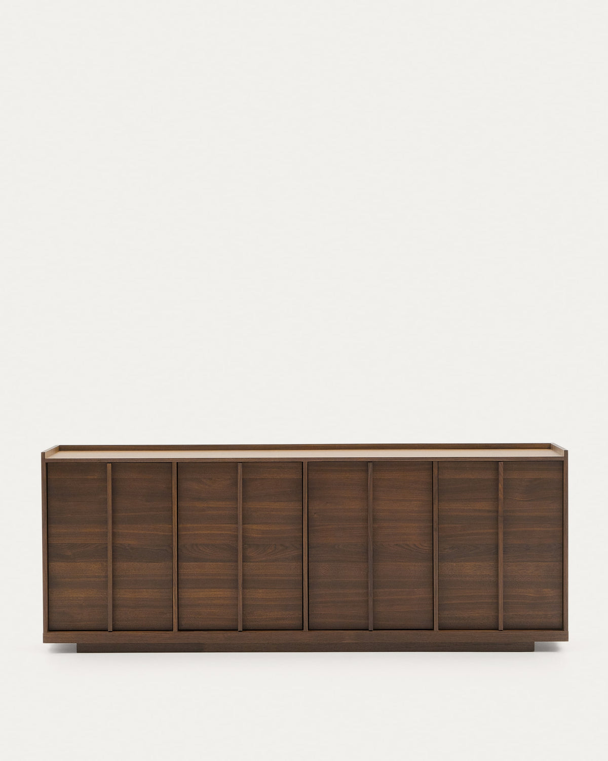 Japandi Sideboard Onix – Walnussfurnier, Dunkelbraun, 200 × 80 cm – Produktansicht