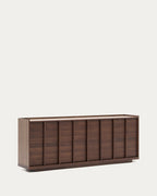 Japandi Sideboard Onix – Walnussfurnier, Dunkelbraun, 200 × 80 cm – weitere Ansicht