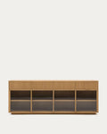 Japandi Sideboard Helvine – Eichenfurnier, Natur, 200 × 80 cm – Produktansicht