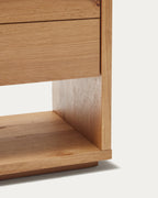 Japandi Highboard Alguema – Eichenfurnier, Natur, 100 × 163,5 cm – weitere Ansicht