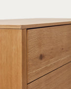 Japandi Highboard Alguema – Eichenfurnier, Natur, 100 × 163,5 cm – weitere Ansicht