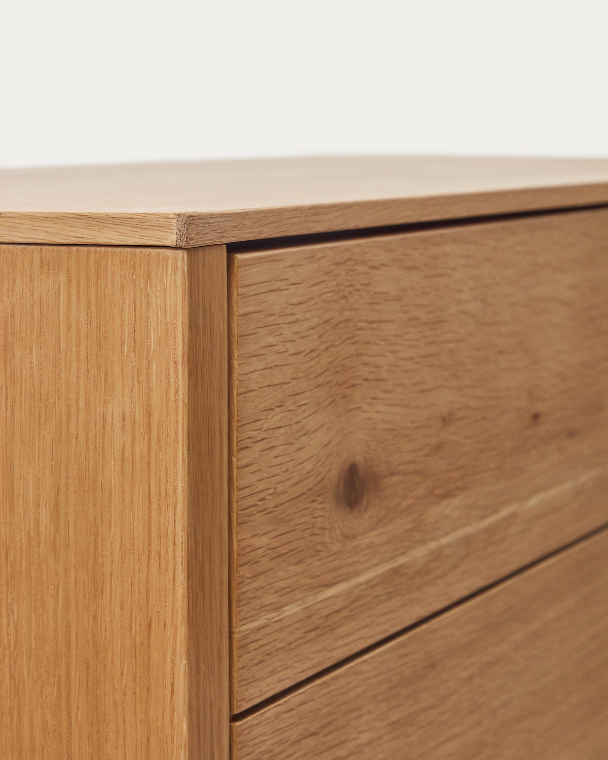 Japandi Highboard Alguema – Eichenfurnier, Natur, 100 × 163,5 cm – weitere Ansicht