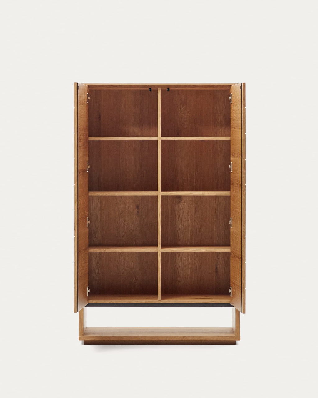 Japandi Highboard Alguema – Eichenfurnier, Natur, 100 × 163,5 cm – weitere Ansicht