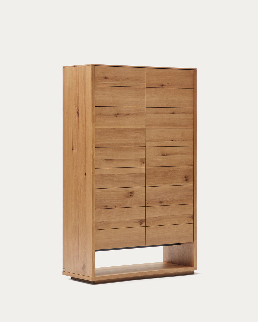 Japandi Highboard Alguema – Eichenfurnier, Natur, 100 × 163,5 cm – weitere Ansicht