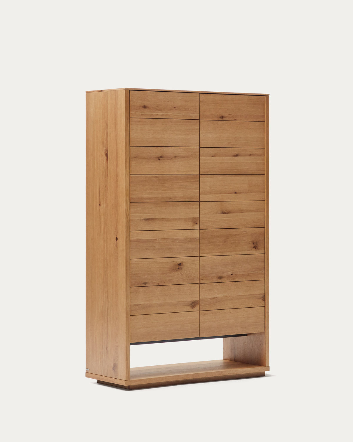 Japandi Highboard Alguema – Eichenfurnier, Natur, 100 × 163,5 cm – weitere Ansicht