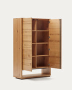 Japandi Highboard Alguema – Eichenfurnier, Natur, 100 × 163,5 cm – weitere Ansicht