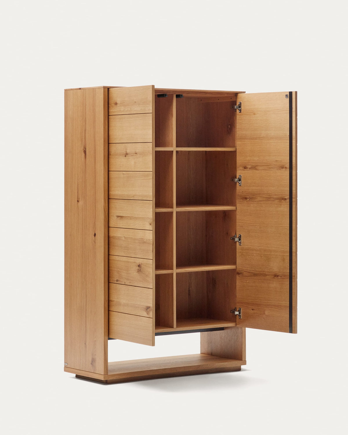 Japandi Highboard Alguema – Eichenfurnier, Natur, 100 × 163,5 cm – weitere Ansicht