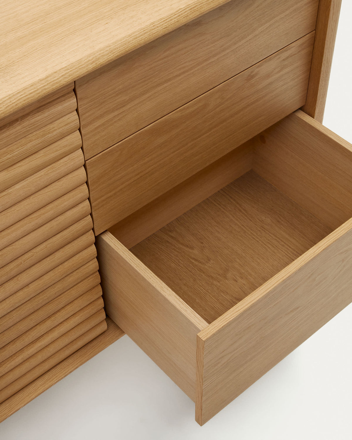 Japandi Sideboard Lenon – Eichenfurnier, Natur, 105 × 85 cm – weitere Ansicht