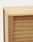 Japandi Sideboard Lenon – Eichenfurnier, Natur, 105 × 85 cm – weitere Ansicht