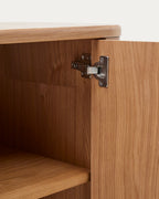 Japandi Sideboard Salaya – Eschenfurnier, Natur, 200 × 79 cm – weitere Ansicht