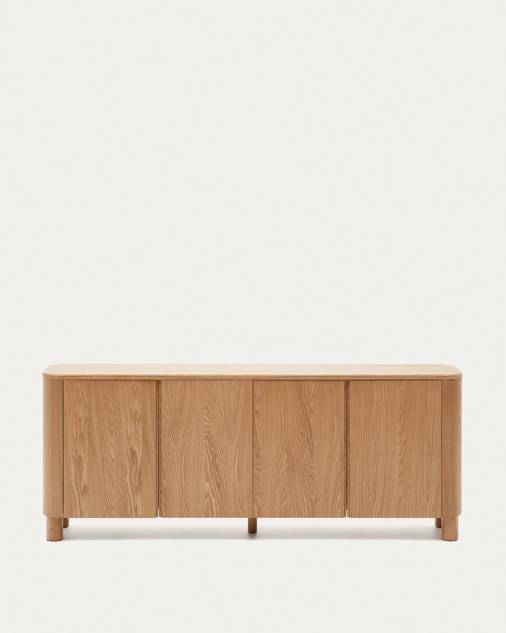 Japandi Sideboard Salaya – Eschenfurnier, Natur, 200 × 79 cm – Produktansicht