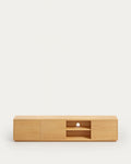 Japandi TV-Möbel Abilen – Eichenfurnier, Braun, 200 × 44 cm – Produktansicht