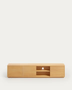 Japandi TV-Möbel Abilen – Eichenfurnier, Braun, 200 × 44 cm – Produktansicht