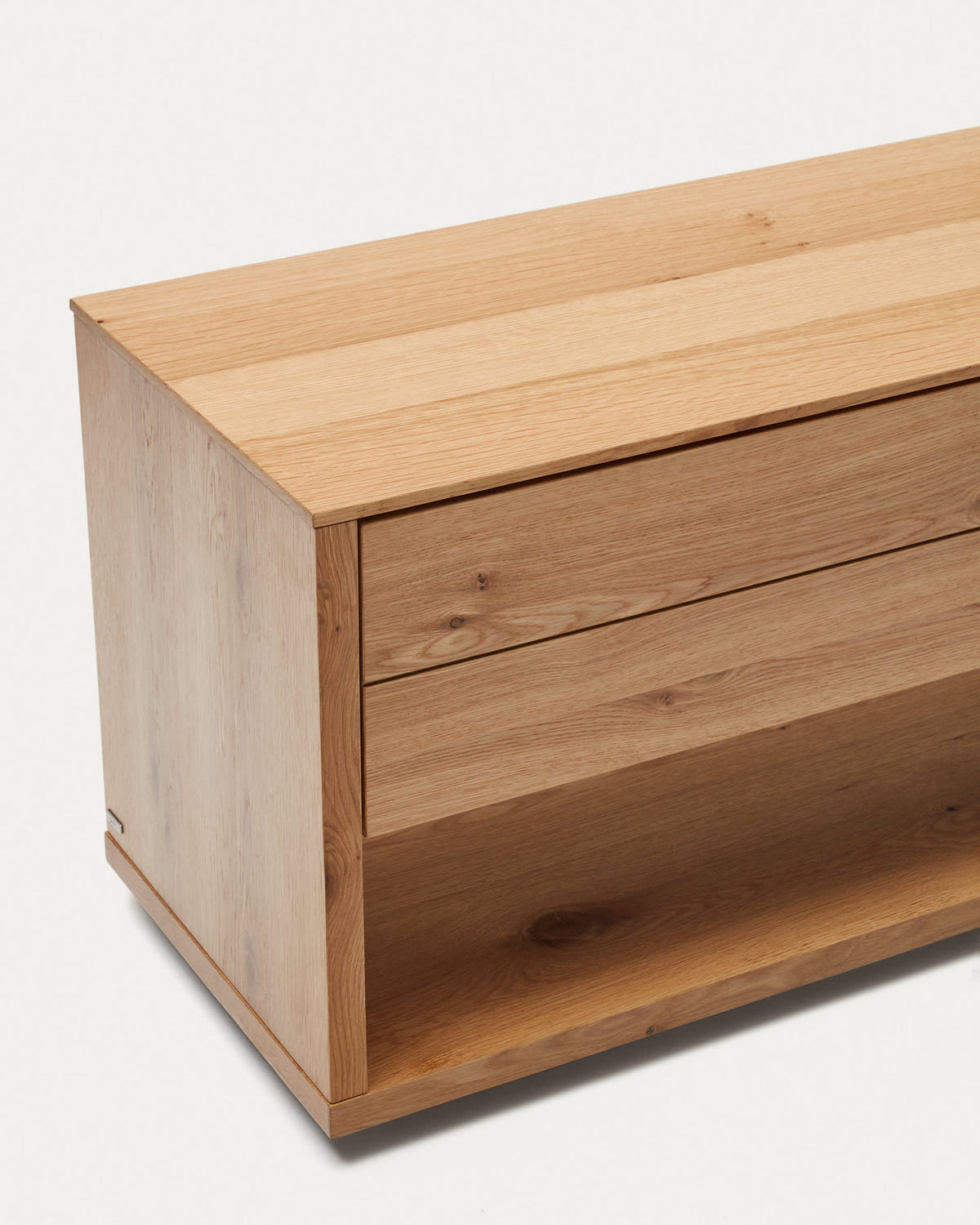 Japandi TV-Möbel Alguema – Eichenfurnier, Natur, 200 × 51 cm – weitere Ansicht
