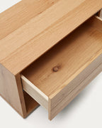 Japandi TV-Möbel Alguema – Eichenfurnier, Natur, 200 × 51 cm – weitere Ansicht
