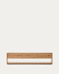 Japandi TV-Möbel Alguema – Eichenfurnier, Natur, 200 × 51 cm – Produktansicht