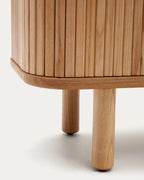 Japandi TV-Möbel Mailen – Eschenfurnier, Natur, 200 × 50 cm – weitere Ansicht