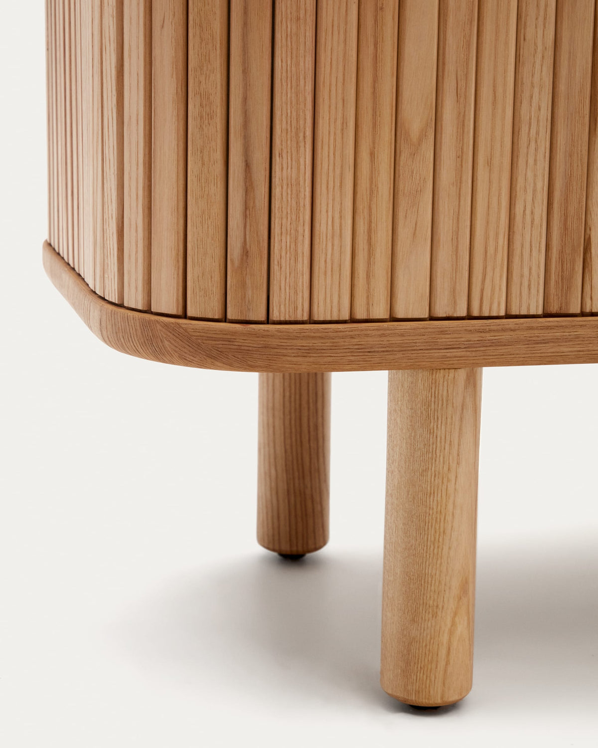 Japandi TV-Möbel Mailen – Eschenfurnier, Natur, 200 × 50 cm – weitere Ansicht