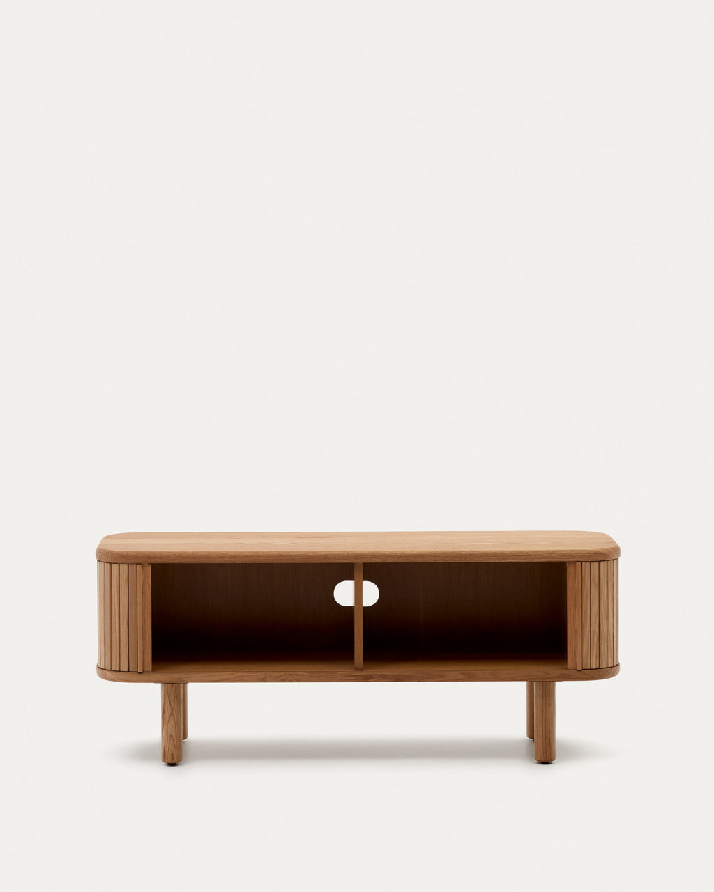 Japandi TV-Möbel Mailen – Eschenfurnier, Natur, 120 × 50 cm – weitere Ansicht