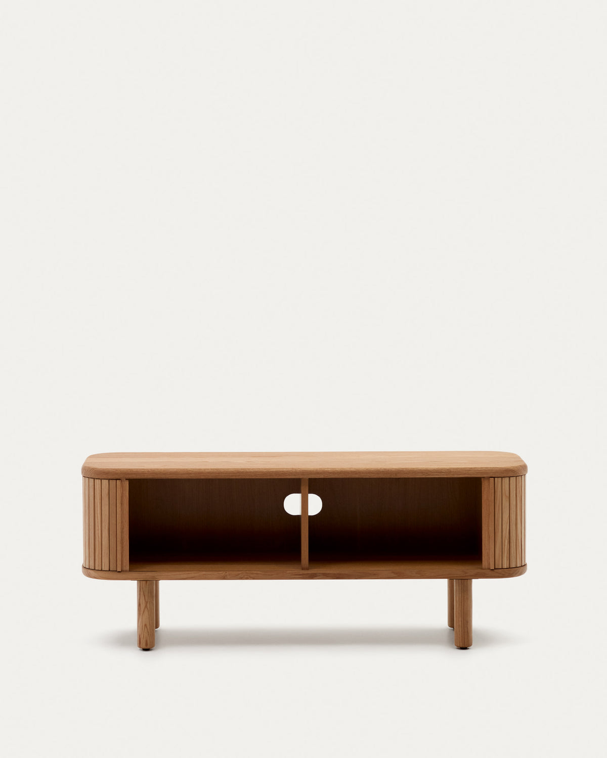 Japandi TV-Möbel Mailen – Eschenfurnier, Natur, 120 × 50 cm – weitere Ansicht