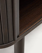 Japandi TV-Möbel Mailen – Eschenfurnier, Schwarz, 120 × 50 cm – weitere Ansicht