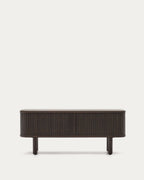 Japandi TV-Möbel Mailen – Eschenfurnier, Schwarz, 120 × 50 cm – Produktansicht