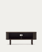 Japandi TV-Möbel Mailen – Eschenfurnier, Schwarz, 120 × 50 cm – weitere Ansicht