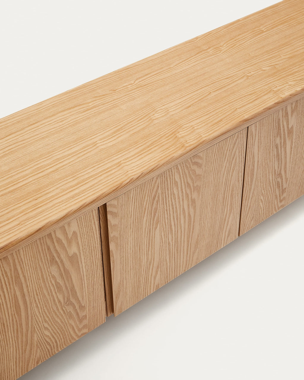 Japandi TV-Möbel Salaya – Eschenfurnier, Natur, 200 × 52 cm – weitere Ansicht