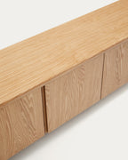 Japandi TV-Möbel Salaya – Eschenfurnier, Natur, 200 × 52 cm – weitere Ansicht