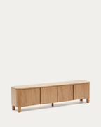 Japandi TV-Möbel Salaya – Eschenfurnier, Natur, 200 × 52 cm – weitere Ansicht