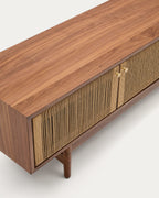 Japandi TV-Möbel Elan – Massivholz, Natur, 200 × 50 cm – weitere Ansicht