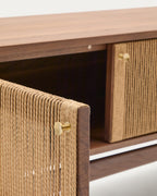 Japandi TV-Möbel Elan – Massivholz, Natur, 200 × 50 cm – weitere Ansicht