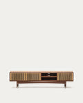 Japandi TV-Möbel Elan – Massivholz, Natur, 200 × 50 cm – Produktansicht
