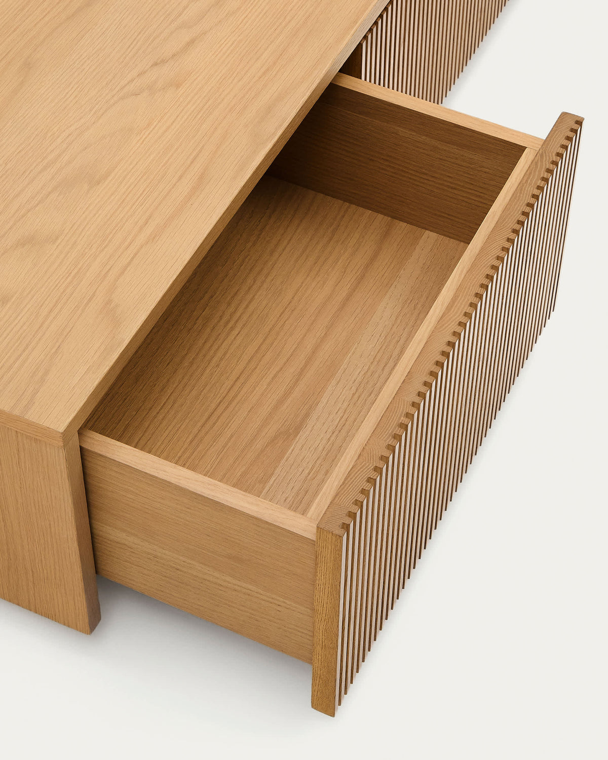 Japandi TV-Möbel Helvine – Holzwerkstoff, Natur, 200 × 30 cm – weitere Ansicht