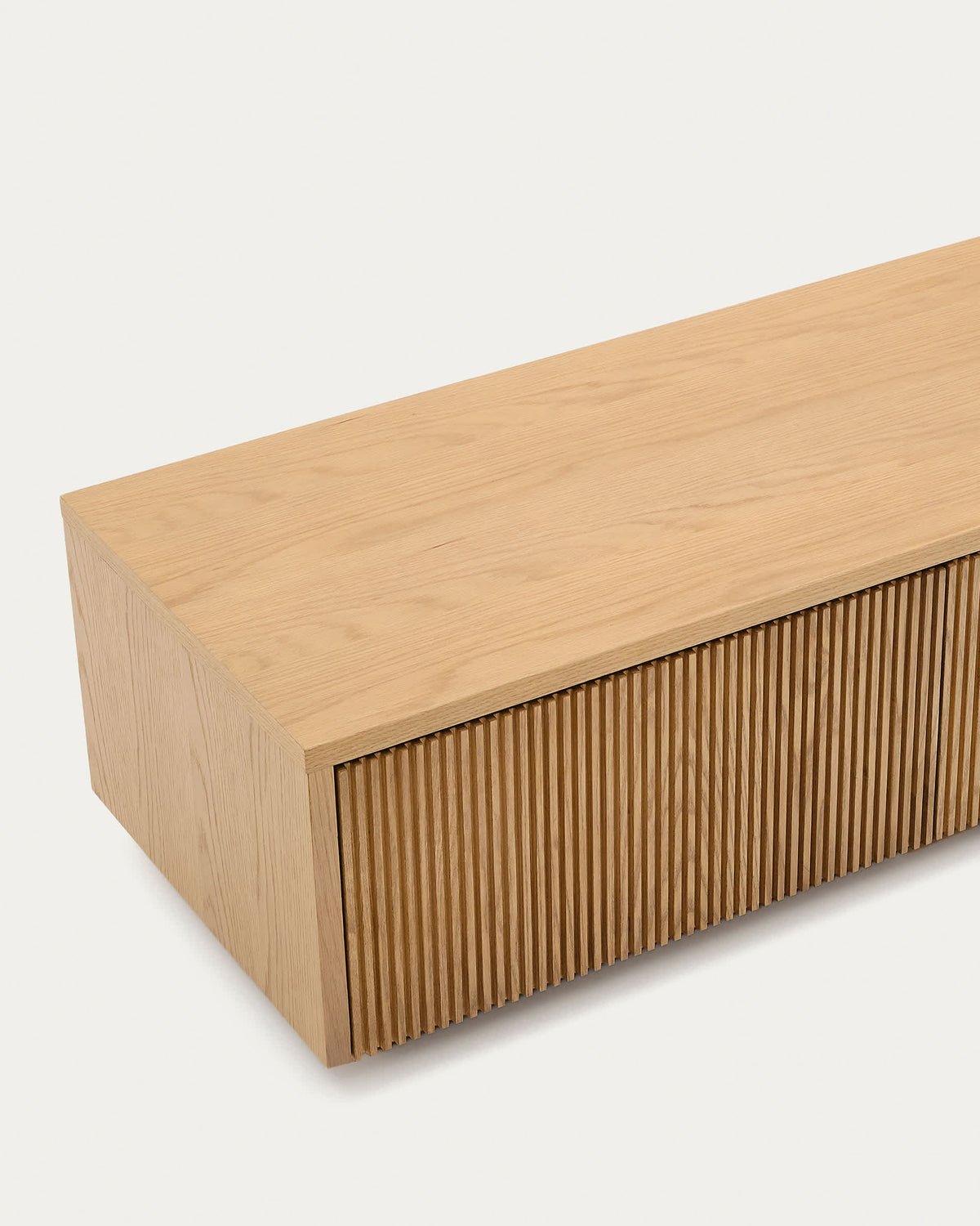 Japandi TV-Möbel Helvine – Holzwerkstoff, Natur, 200 × 30 cm – weitere Ansicht