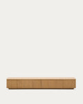 Japandi TV-Möbel Helvine – Holzwerkstoff, Natur, 200 × 30 cm – Produktansicht