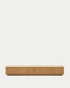 Japandi TV-Möbel Helvine – Holzwerkstoff, Natur, 200 × 30 cm – Produktansicht
