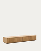 Japandi TV-Möbel Helvine – Holzwerkstoff, Natur, 200 × 30 cm – weitere Ansicht