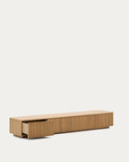 Japandi TV-Möbel Helvine – Holzwerkstoff, Natur, 200 × 30 cm – weitere Ansicht