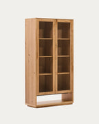 Japandi Vitrine Alguema – Eichenfurnier, Natur, 100 × 185 cm – weitere Ansicht