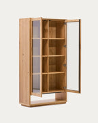 Japandi Vitrine Alguema – Eichenfurnier, Natur, 100 × 185 cm – weitere Ansicht