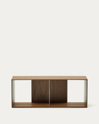 Japandi Regal Litto – Holzwerkstoff, Braun, 101 × 38 cm – Produktansicht