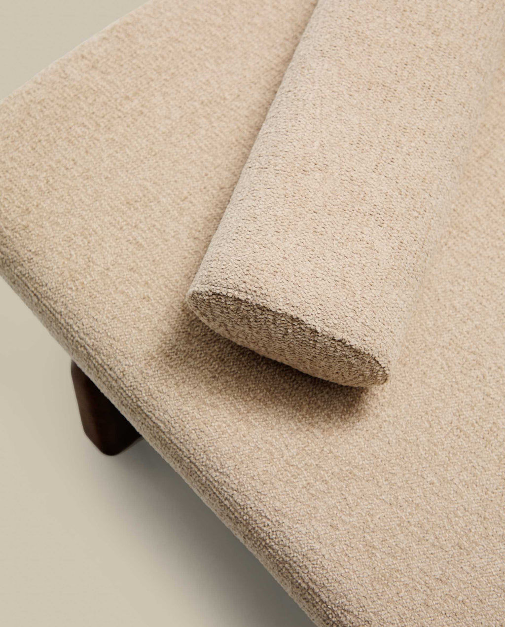 Japandi Chaiselongue Topaz – Chenille, Beige, 200 cm – weitere Ansicht