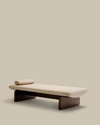 Japandi Chaiselongue Topaz – Chenille, Beige, 200 cm – weitere Ansicht