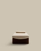 Japandi Chaiselongue Topaz – Chenille, Beige, 200 cm – weitere Ansicht