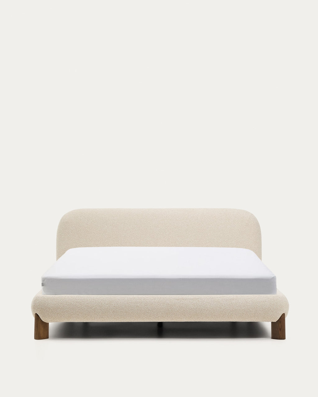 Japandi Bett Odina – Esche, Ecru, 160 × 200 cm – Produktansicht