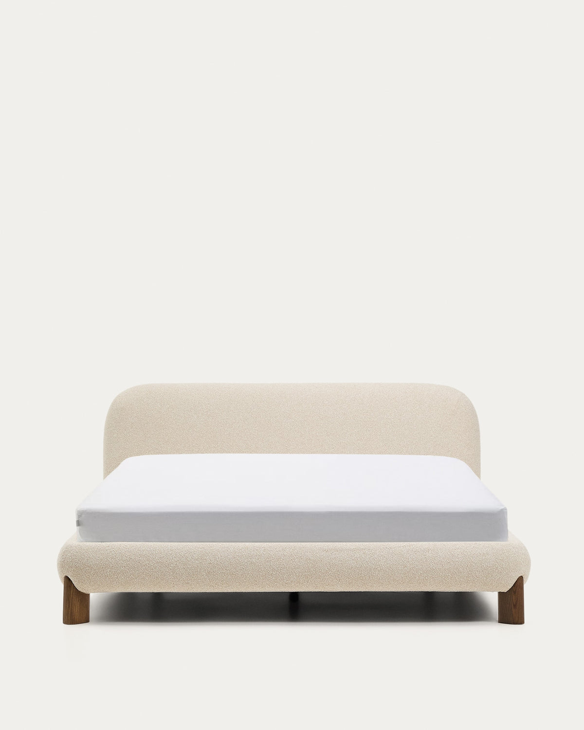 Japandi Bett Odina – Esche, Ecru, 160 × 200 cm – Produktansicht